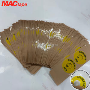 Ruban de signalisation industrielle UL/CE, étiquette personnalisée d'arrêt d'urgence en polyester, autocollant de bouton de réinitialisation de défaut ISO 13850, panneau de sécurité - Product Image 3