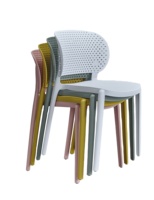Vente Chine Meubles de Maison Noir Matériel Chaise Empilable En Plastique Pour Salle À Manger
