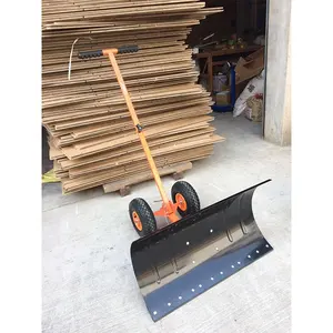 Wheel type manual snow removal shovel quick clearing channel snow melt sludge equipment