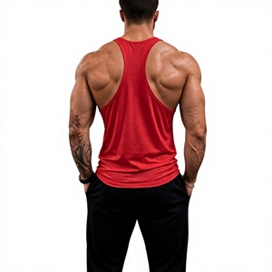 Custom Men's Gym Tank Top Quick Dry 100% Cotton Fitness <b>Stringer</b> OEM Wholesale <b>Vest</b> for Men - Product Image 2
