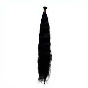 Extensions de cheveux indiennes vierges doublement étirées à pointes nano, ondulées, 36 pouces, 100 grammes - Product Image 1