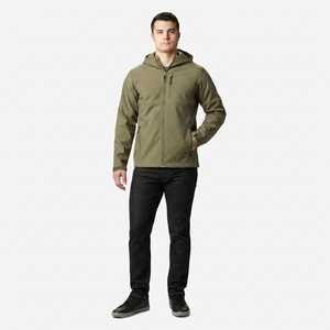 Veste Softshell d'hiver pour homme de qualité supérieure, logo personnalisé, coupe-vent, col à capuche, nouvelle arrivée, vente en gros de manteaux Softshell - Product Image 1