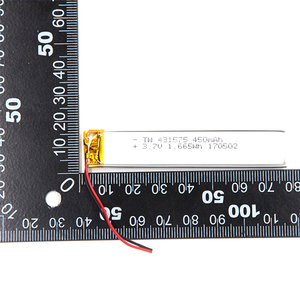Tùy chỉnh 431575 Pin Lithium <span class=keywords><strong>3.7V</strong></span>, Pin 450mAh thêm tấm và dây cho pin 431575 - Product Image 4