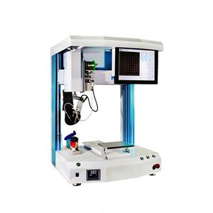 New 4-axis Motor Automatic Soldering <b>Machine</b> Desktop Soldering Robot With Flowing Line Desktop Soldering Robot With Line - Product Image 3