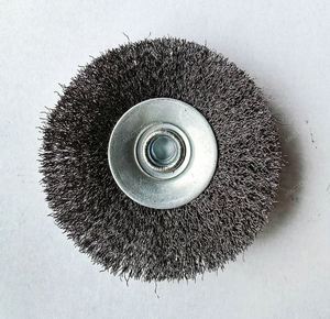 Stainless Steel <b>Wire</b> <b>Brush</b> Bevel Polishing Wheel Rust Remover <b>Brushes</b> for Angle Grinder Electric Drill Thread - Product Image 5
