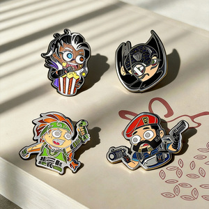 High Quality Hard Enamel Glitter Epoxy Cartoon Game Character <b>Pin</b> <b>Badge</b> Glitter Lapel <b>Pin</b> Brooch Glitter Enamel <b>Pin</b> - Product Image 1