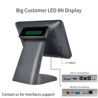 Terminal de point de vente tactile JSJ JSJ75 15,6 pouces avec processeur Intel I3, système d'exploitation Windows/Android/Linux, Wi-Fi 6 et Bluetooth 5.2