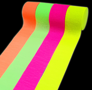 Neon <strong>Crepe</strong> <strong>Paper</strong> Roll 45g <strong>Italian</strong> <strong>Crepe</strong> <strong>Paper</strong> Neon 25m Pastel <strong>Crepe</strong> Streamers <strong>Paper</strong> - Product Image 3
