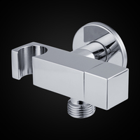 Nouveau modèle support de pomme de douche carrée robinet robinet mélangeur d'eau connecteur de salle de bains Shattaf tuyau de toilette vanne d'angle en laiton