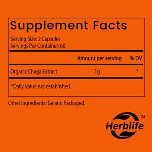 Cápsulas de Chaga OEM/ODM, Gran Venta, Suplementos Herbales para Adultos, Orgánicas, 120 Cápsulas Veganas, Apoyo Inmunológico - Product Image 2