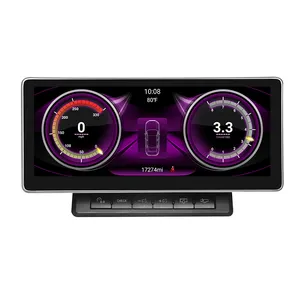 Автомобильный мультимедийный видеоплеер с Gps-навигацией, 10,25 дюйма, Android, для Audi A6, A6L, C6, 2005-2011, радио, Carplay
