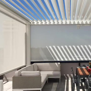 Al aire libre balcón policarbonato sistema de techo de patio de jardin desplegables impermeable a prueba de viento markise terraza de aluminio pérgola - Product Image 2