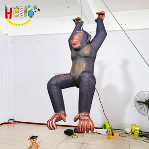 air Blow up Hanging <strong>Climbing</strong> Baboon Model Black Inflatable Gorilla - Product Image 1