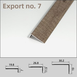 Đơn giản sang trọng hợp kim nhôm hạt gỗ cạnh dải không đối xứng sàn gỗ cắt góc cho nhà bếp trang trí ánh sáng - Product Image 6