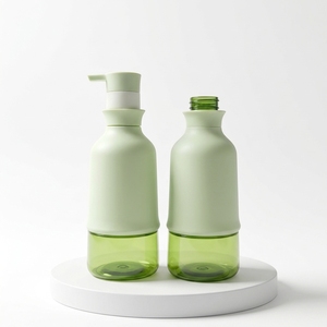 <span class=keywords><strong>Bouteille</strong></span> pompe en plastique bicolore mate <span class=keywords><strong>de</strong></span> 500 ml |   Emballage vide pour shampoing, gel douche et nettoyant visage |   Vente en gros d'usine - Product Image 3