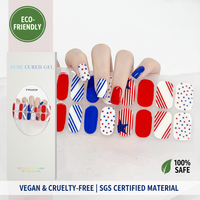 Kikilee-Bandes adhésives pour vernis à ongles en gel UV semi-durci, bandes 3D DIY, nécessite une lampe UV, autocollants et décalcomanies, 22 comprimés