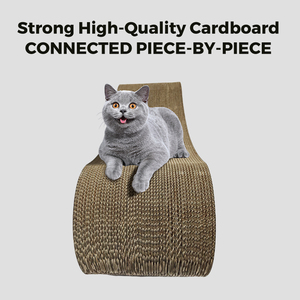 Cama para Gatos Kinchla Infinity Shape, Moderna, Ecológica, de Cartón Corrugado, Sofá, Lounge - Product Image 3