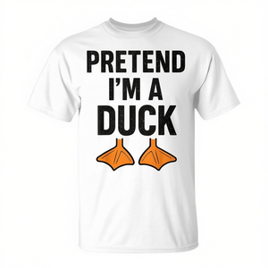 Camiseta con diseño de patas de pato naranjas para un humor divertido - Product Image 2