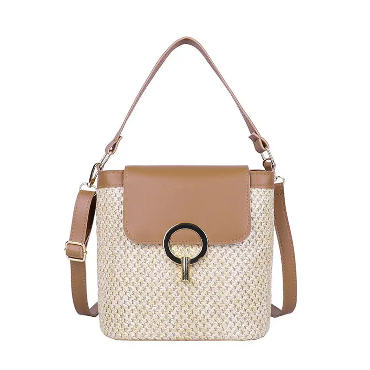 Wholesale 2024 Sac A Main En Pallie Korea Summer Fashion Woman Handbag Straw Crochet Bag Crossbody Shoulder Bag