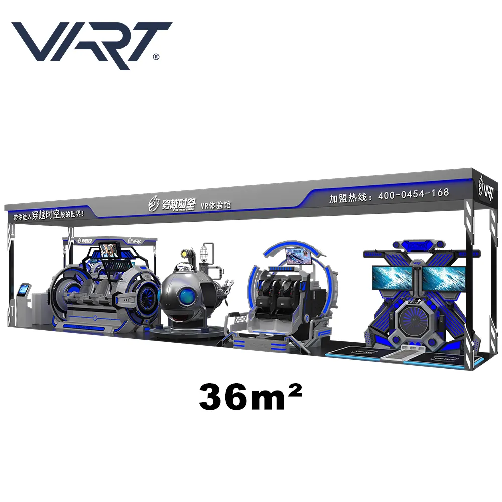 Solução de arcade de vr de 14 anos, estacionamento de jogos 17-1000m2