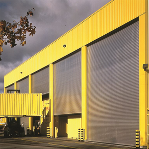 Portes de <span class=keywords><strong>garage</strong></span> automatiques isolées en aluminium, style ferme moderne, finition extérieure légère, portes enroulables - Product Image 1