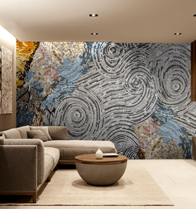 <span class=keywords><strong>Mosaico</strong></span> in <span class=keywords><strong>Vetro</strong></span> Artistico dal Design Moderno, Tagliato a Mano, Dipinto, per Soggiorno, Ingresso, Sfondo Murale - Product Image 3