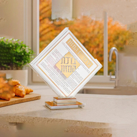 Support de Carte de Prière Juive OEM ODM, Design Moderne et Épuré, Cadeau Judaïca, Personnalisé, Classique Hébreu 2.0, Ensemble Bencher Diamant