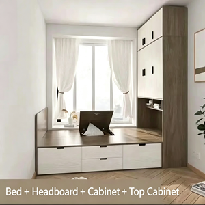 Base de Cama Tatami de Madera de Diseño Moderno y Tamaño Personalizado con Contenedores de Almacenamiento Extraíbles y Base de Plataforma Resistente para Dormitorios - Product Image 5