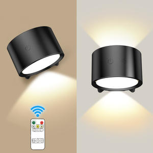 Wholesale USB Charging LED Wind Light 360 Degree Rotation Portable Night Reading Wall Remote <b>Control</b> Metal Candle <b>Holders</b> - Product Image 4