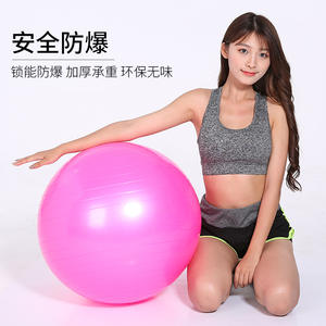 Balón de Yoga Personalizado de 65 cm, Antiexplosión, para Entrenamiento en Casa y Ejercicios de Core, Equipo de Ejercicio para Adultos, Morado, Azul, Rosa - Product Image 2