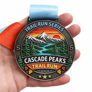 Medallas Deportivas Personalizadas al por Mayor, Medallas de Esmalte Suave y Duro, Medallas Personalizadas para Carreras de Montaña, Trail de 5 km y Carreras Virtuales - Product Image 1