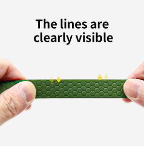 Anpassbare Farben Metalle Logo Wabenmuster Leine Set PVC Halsband Nieten für Hunde Freihand-Leine für Hund PVC Hundeleine Grau - Product Image 4