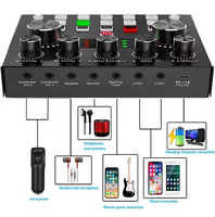 Kit de carte son V8S et microphone à condensateur BM800, ensemble audio professionnel pour studio, karaoké, podcast, streaming en direct et enregistrement