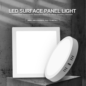 Woojong Bảng điều khiển de luz dẫn de 18W, 6000K, ultrafino, Redondo, montaje En superficie, lampara de techo Para EL hogar, oficina - Product Image 2