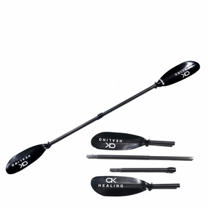 Di alta qualità 4 sezioni nero rosso fibra di vetro Kayak Paddle 2150 ~ 2400mm remi staccabile surf <span class=keywords><strong>Waterplay</strong></span> accessorio strumento - Product Image 2