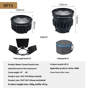 F25 Nhựa Fresnel Ống Kính Ngưng Bowens Núi Bốn Lá Khẩu Độ F15 Zoom Ánh Sáng Tập Trung Hình Ảnh Ống Kính Cho Ánh Sáng Chụp Ảnh - Product Image 6