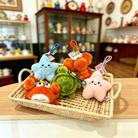 Nouveaux petits animaux marins en peluche : crabe, homard, pieuvre, phoque, requin – Porte-clés en peluche et jouets pour machine à grue