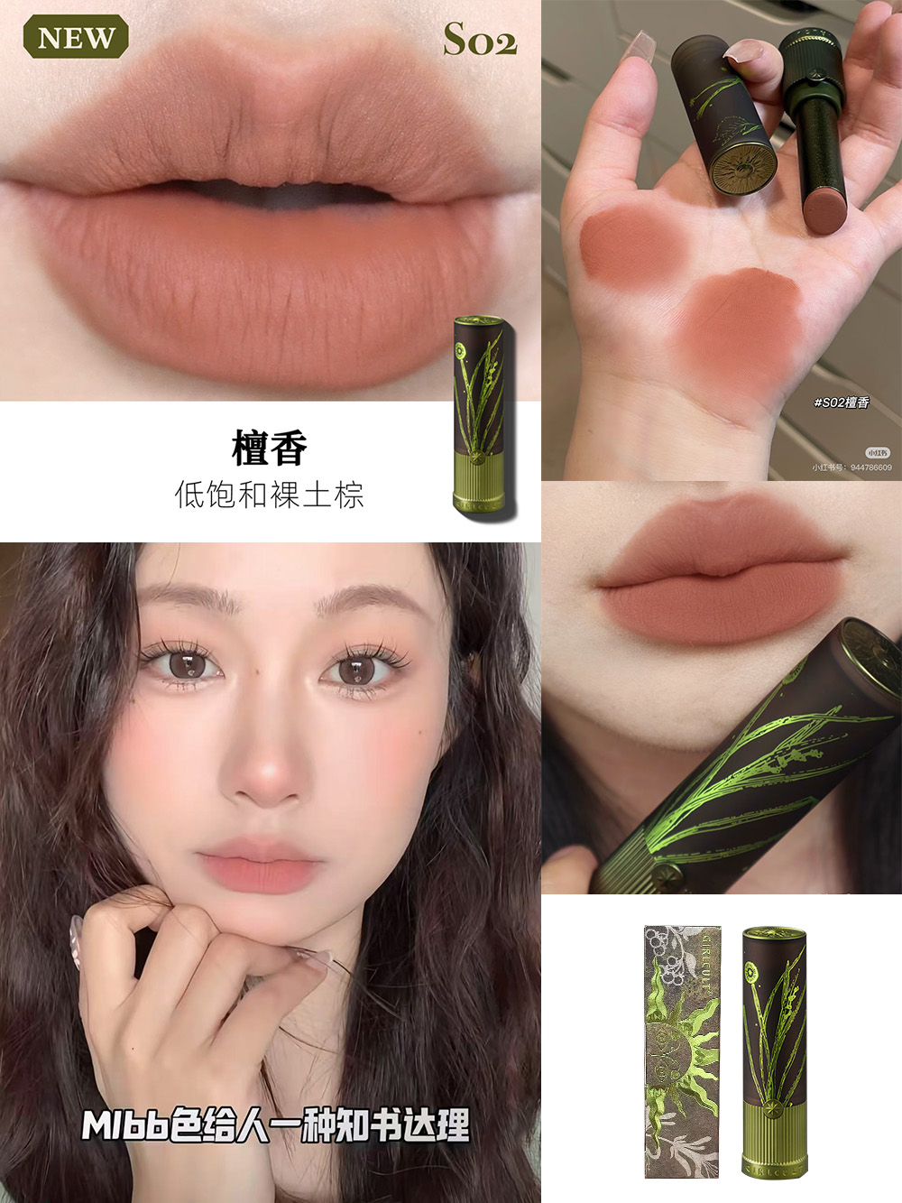 [Rossetto opaco] legno di sandalo s02 (terreno nudo marrone poco saturo)