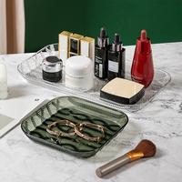 Nouvelle arrivée Petites assiettes en plastique à motifs tricotés Assiettes à dîner en plastique Plateau à fruits
