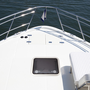 Hublot de pont rectangulaire en aluminium anodisé 6061 et PP pour bateau, avec ouverture hydraulique réglable pour yacht - Product Image 6