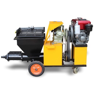 Máquina de Pulverización de Mortero Diésel con Tolva de 115L, Sistema Totalmente Hidráulico, Motor de Alta Potencia, Revestimiento Ignífugo, Máquina de Enlucido de Paredes 1 - Product Image 2