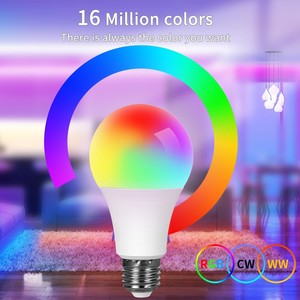 Bombilla LED regulable para el hogar inteligente con WiFi 15W RGB CW WW con <span class=keywords><strong>asistente</strong></span> de <span class=keywords><strong>Google</strong></span> y base de lámpara Alexa E27 B22 MODO DE Sensor Rohs certificado - Product Image 6