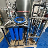 Système d'eau ultrapure EDI haute pureté 18,2 MΩ.cm, installation RO+EDI à double passage 250 LPH pour usage en laboratoire