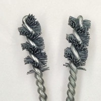 Brosse de nettoyage industrielle en carbure de silicium en spirale, personnalisable OEM pour la finition des surfaces