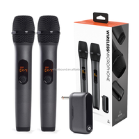 Système de microphone sans fil portable de haute qualité J301 J 301 M23 UHF rechargeable 2 canaux pour le chant