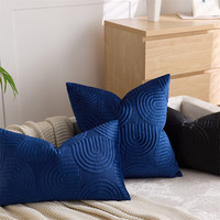 Housse de coussin carrée tissée de luxe moderne Amity pour hôtels, lits et canapés