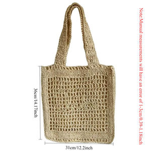 Bolsas de Compras Plegables de PP para Mujer a Bajo Precio, Estilo Bolso Tote y Bolso Tipo <span class=keywords><strong>Cubo</strong></span> con Rayas de Diseñador 2025 - Product Image 2