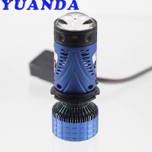 Phare LED à double lentille de projection 200W, lumière bleue super brillante, <span class=keywords><strong>18000</strong></span> <span class=keywords><strong>lumens</strong></span>, 6000K, faisceau Hi-Lo, ajustement universel, phares 12V - Product Image 3
