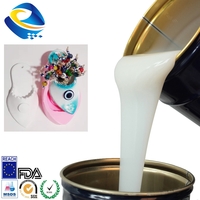 Échantillon gratuit caoutchouc liquide en silicone RTV 2 pour jouets en résine, moules pour luminaires artisanaux, fabrication de caoutchouc en silicone pour le moulage