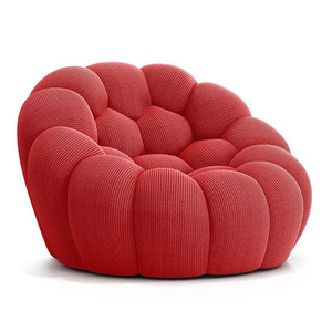 Canapé en arc de luxe Minimal French Internet Red Bubble Soccer Citrouille Canapé Designer Creative Moelleux Tissu Canapé - Product Image 3